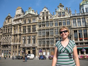 Domy cechowe na Grand Place w Brukseli w Belgii