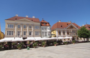 Széchenyi tér w Győr na Węgrzech