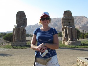 Kolosy Memnona w Luxorze w Egipcie