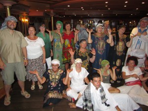 Galabija Party na statku Florence w Egipcie