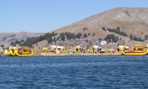 Wyspy Uros na Jeziorze Titicaca w Peru