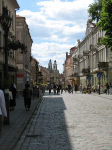 Ulica Wileńska w Kownie na Litwie
