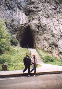 Przed Jaskinią Katerinską na Morawach w Czechach