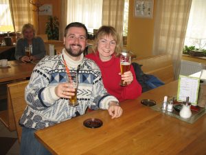 Na piwie Frantisek w Hucie szkła w Harrachowie