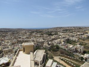Widok z Cytadeli w stolicy wyspy Gozo, czyli miasteczka Victoria (Rabat)