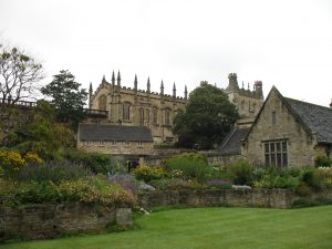 Jeden z ogrodów w Oxfordzie