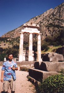 Tolos w Marmarii w Delfach w Grecji