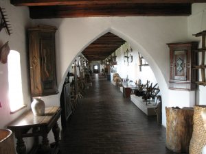 Wnętrza Zamku w Kwidzynie - wystawa etnograficzna w gdanisku