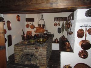 Kuchnia na zamku w Dębnie