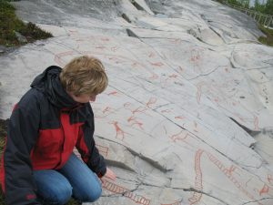 Prehistoryczne rysunki naskalne w miejscowości Alta w Norwegii