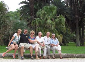 Cała nasza rodzina w Orto Botanico