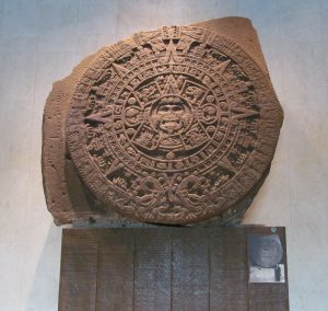 Kalendarz Azteków w Museo Nacional do Antropologia