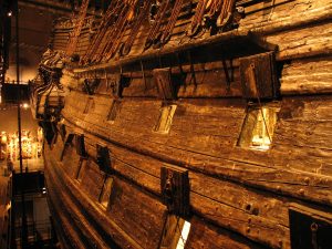 Okręt Vasa w Vasamuseet w Sztokholmie w Szwecji