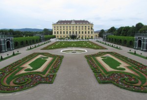 Prywatne ogrody w pałacu Schönbrunn w Wiedniu w Austrii