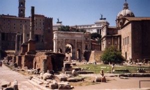 Forum Romanum w Rzymie we Włoszech