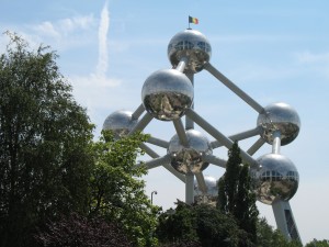 Atomium w Brukseli w Belgii