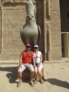Horus w Edfu w Egipcie